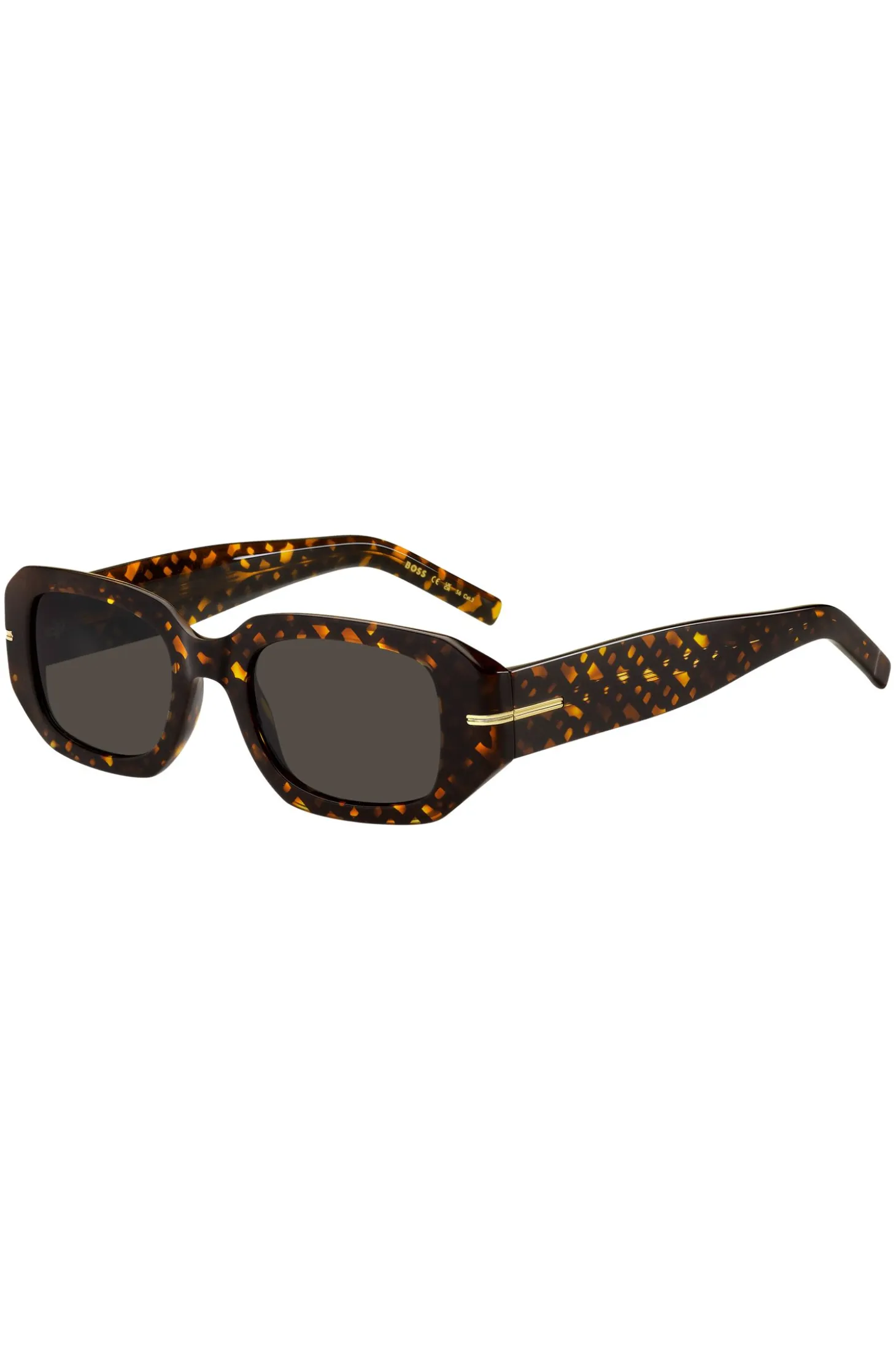 Acetate sunglasses with monogram pattern