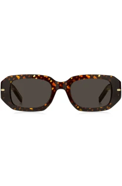 Acetate sunglasses with monogram pattern