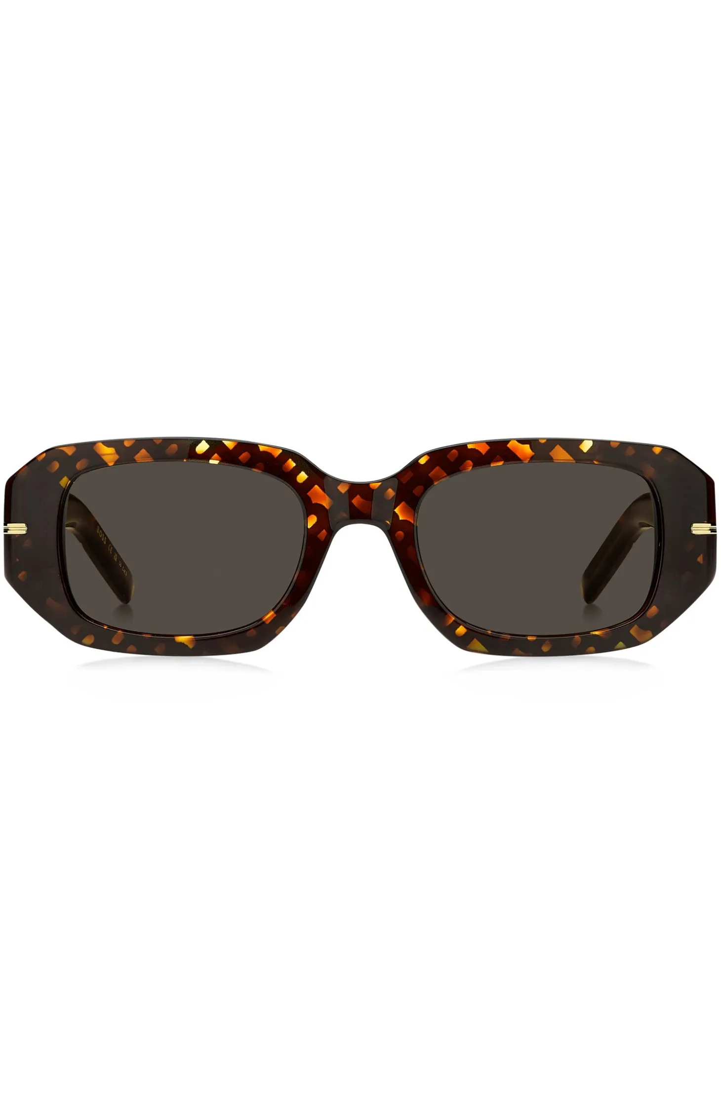 Acetate sunglasses with monogram pattern