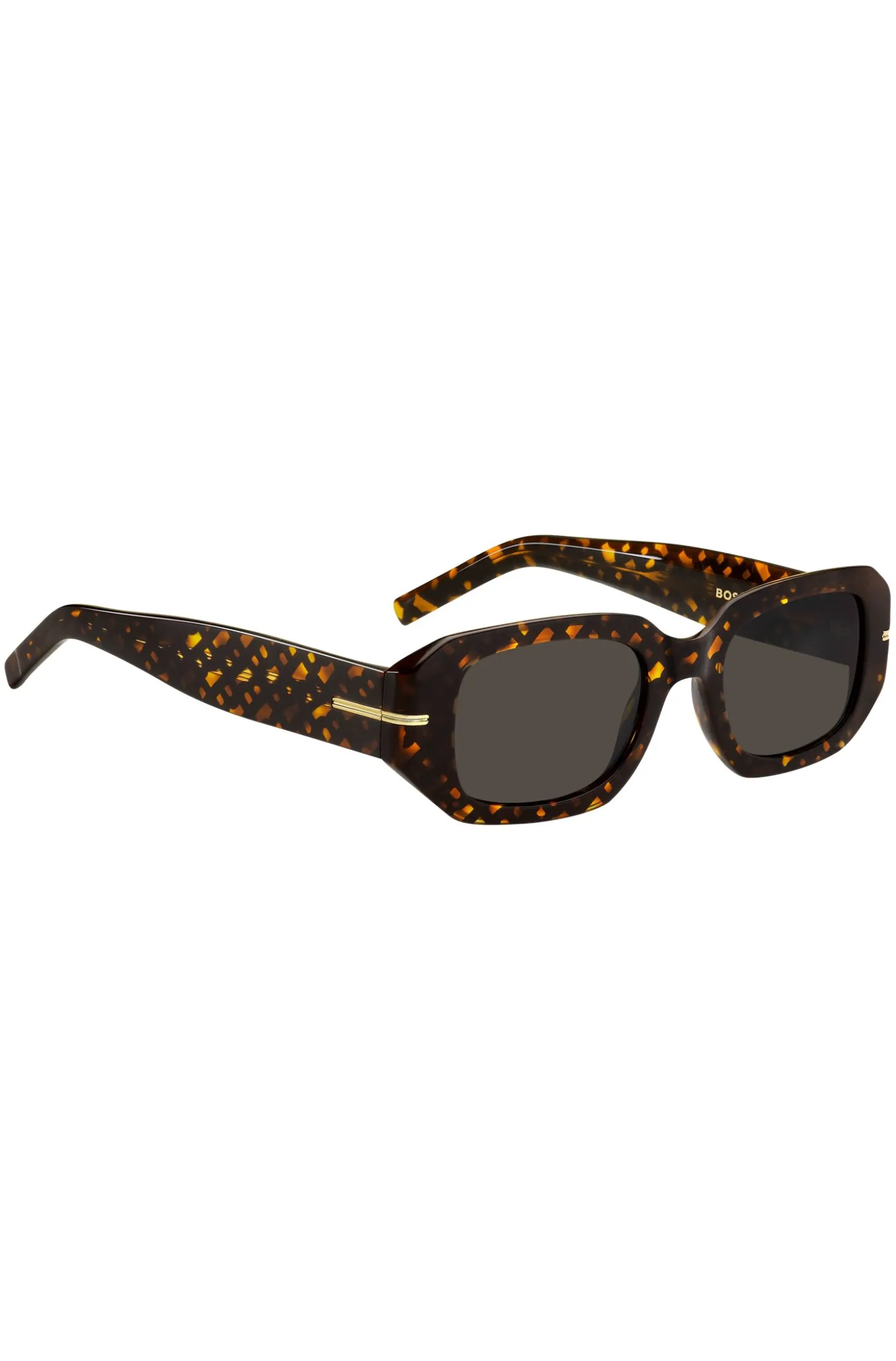 Acetate sunglasses with monogram pattern