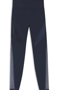 Active leggings with mesh inserts