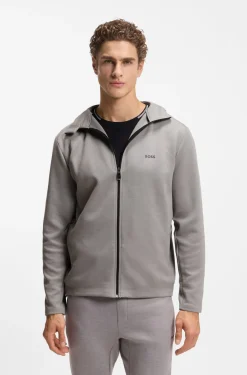 Active odour-control hooded jacket with reflective details