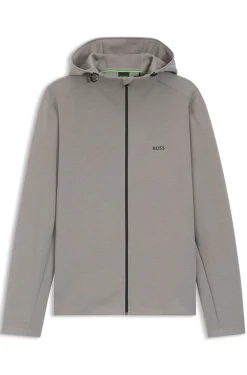 Active odour-control hooded jacket with reflective details
