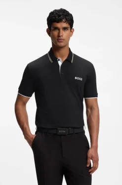 Active Paddy regular-fit polo shirt in quick-dry stretch piqué