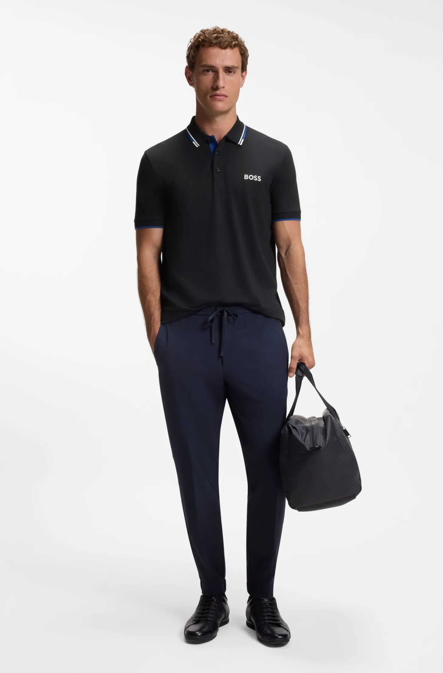 Active Paddy regular-fit polo shirt in quick-dry stretch piqué