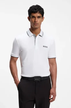 Active Paddy regular-fit polo shirt in quick-dry stretch piqué
