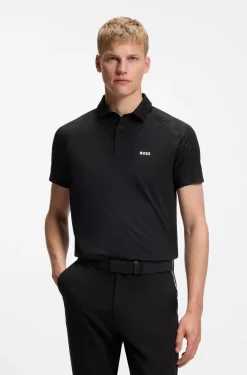 Active polo shirt with moisture management