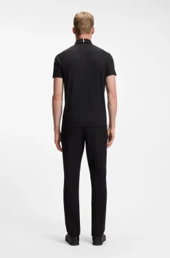 Active polo shirt with moisture management