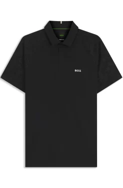 Active polo shirt with moisture management
