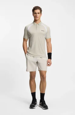 Active Quick-dry slim-fit polo shirt in stretch fabric