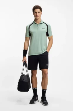 Active Quick-dry slim-fit polo shirt in stretch fabric