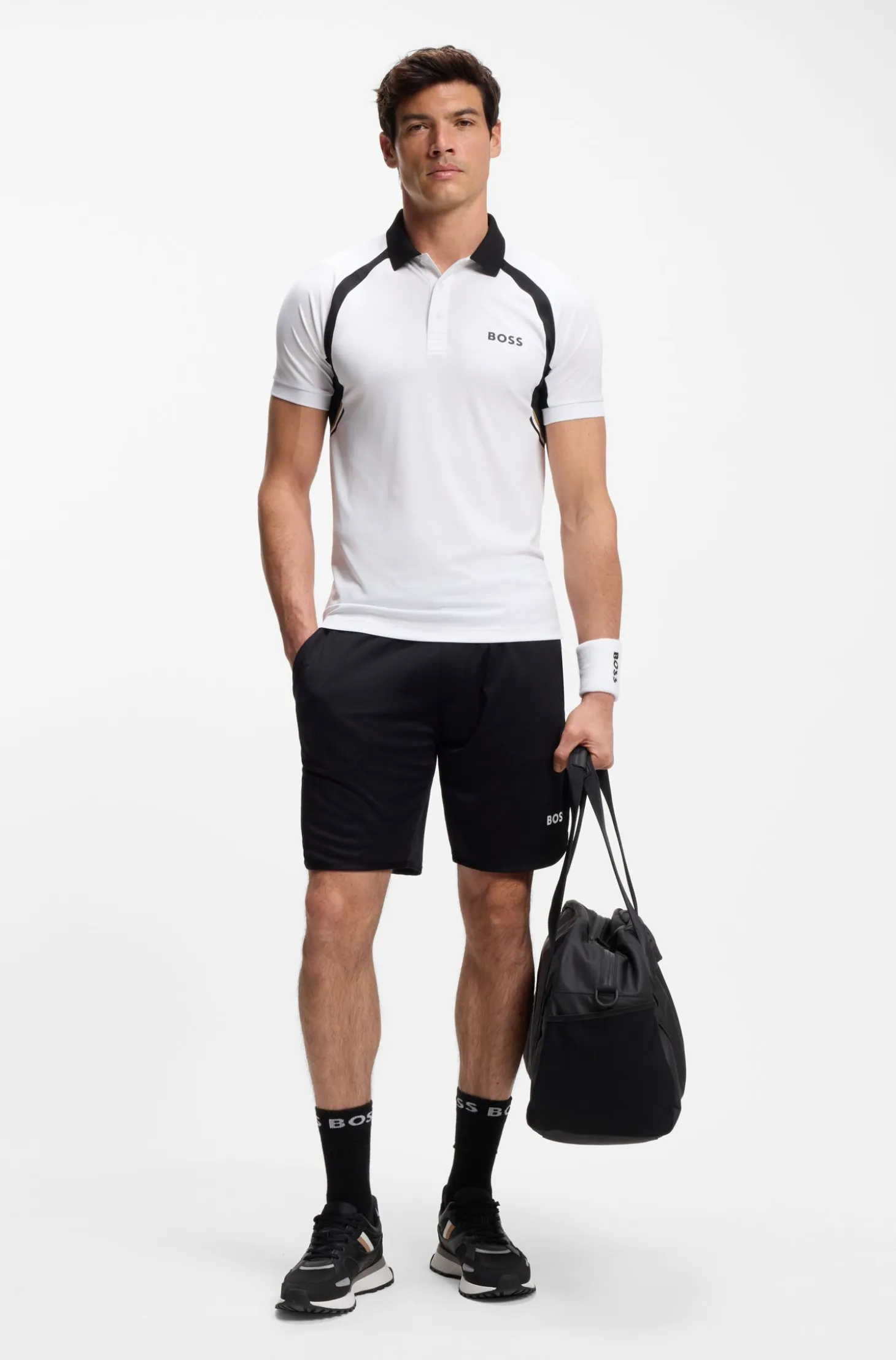 Active Quick-dry slim-fit polo shirt in stretch fabric