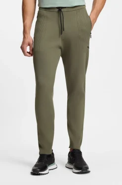 Active Regular-fit tracksuit bottoms with jacquard stripes