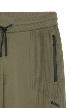 Active Regular-fit tracksuit bottoms with jacquard stripes