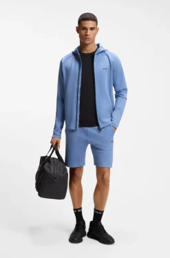 Active shorts in quick-dry fabric with reflective logo