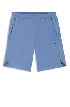 Active shorts in quick-dry fabric with reflective logo