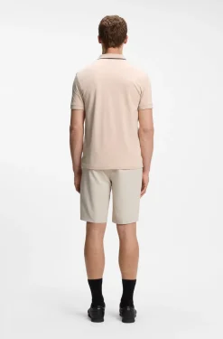 Active Slim-fit polo shirt in moisture-wicking stretch cotton