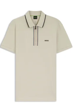 Active Slim-fit polo shirt in moisture-wicking stretch cotton