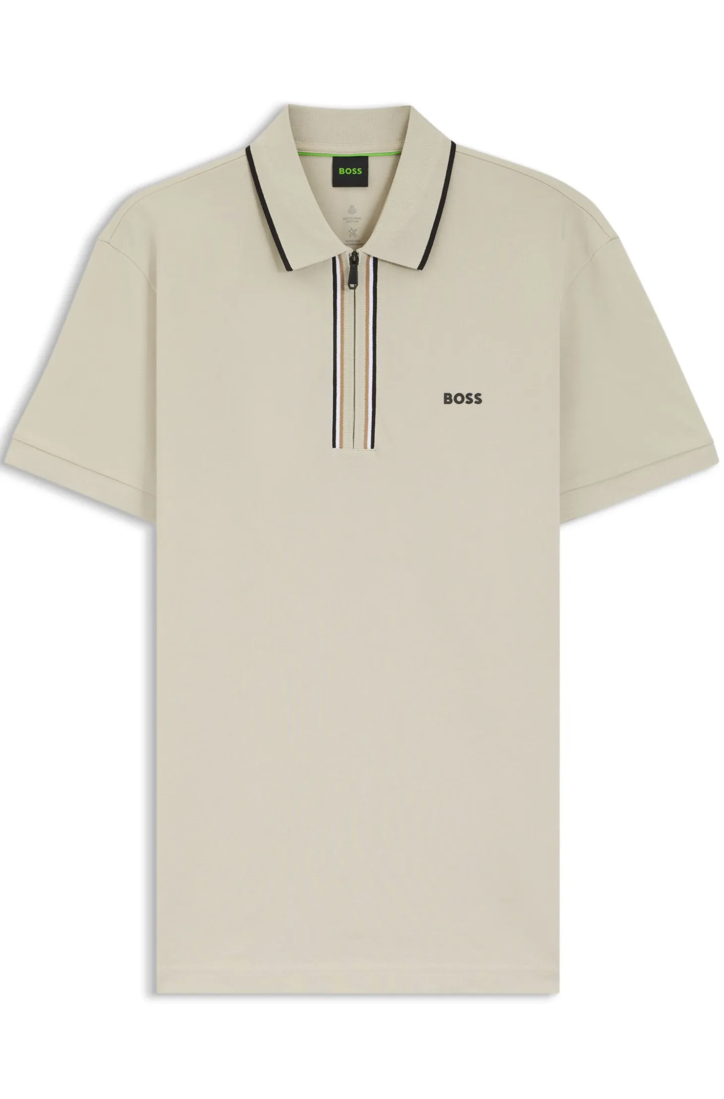 Active Slim-fit polo shirt in moisture-wicking stretch cotton