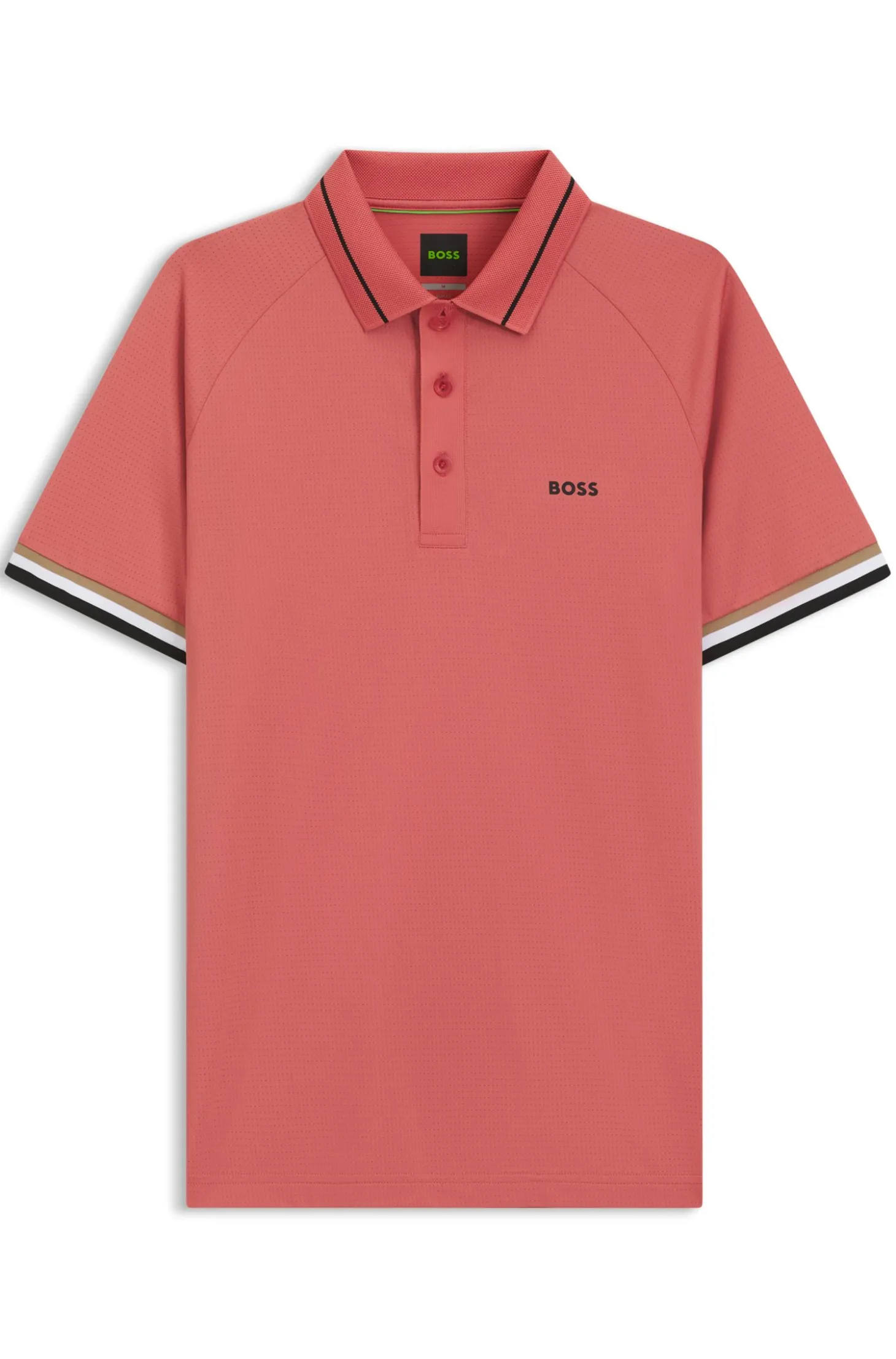 Active slim-fit polo shirt with branded details