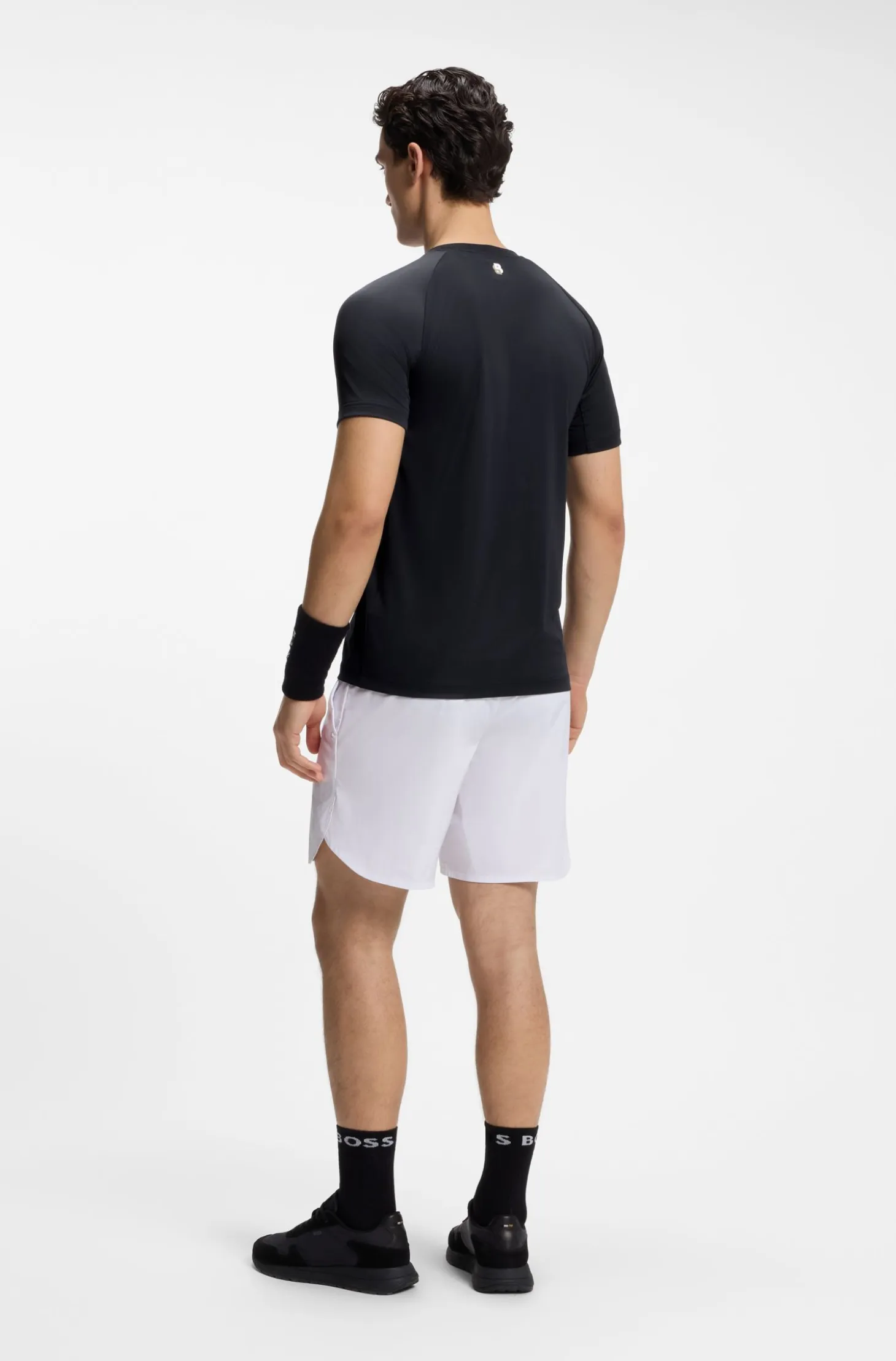 Active Slim-fit T-shirt in stretch fabric with contrast inserts