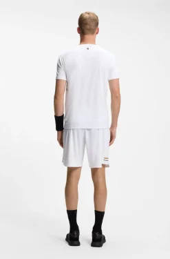 Active Slim-fit T-shirt in stretch fabric with contrast inserts