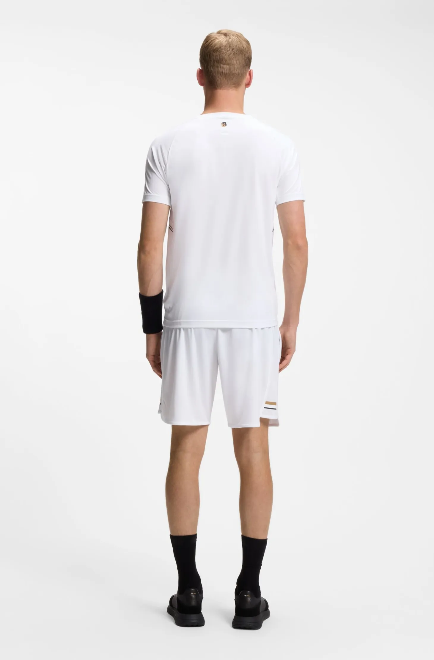 Active Slim-fit T-shirt in stretch fabric with contrast inserts