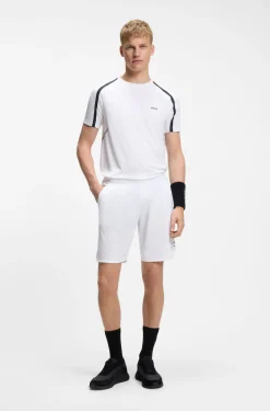 Active Slim-fit T-shirt in stretch fabric with contrast inserts