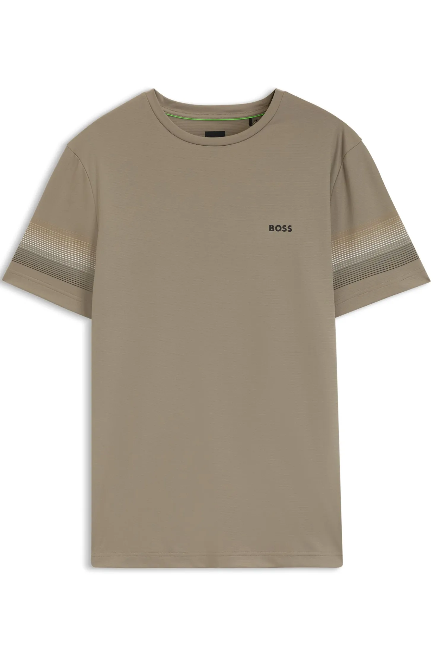 Active slim-fit T-shirt with sleeve stripes