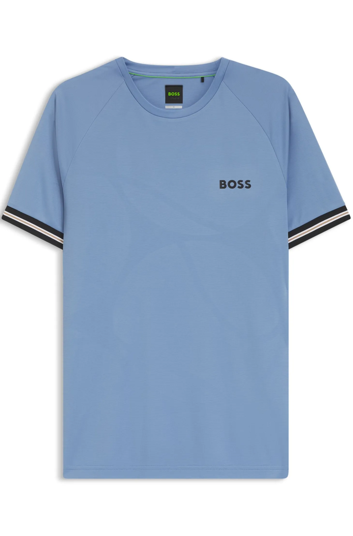 Active slim-fit T-shirt with tennis-ball embossing