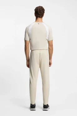Active Stretch-gabardine tracksuit bottoms with zipped hems