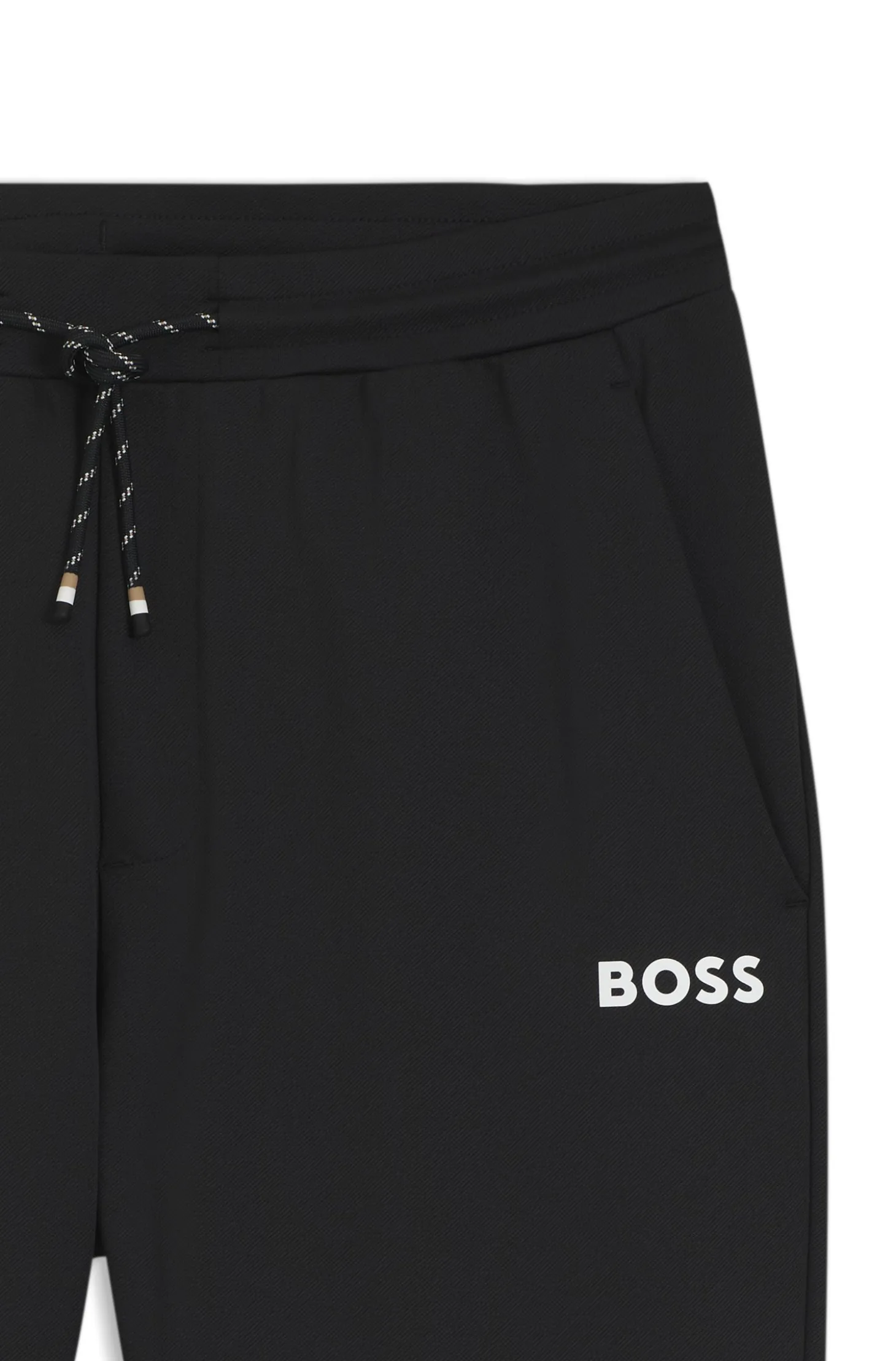 Active Stretch-gabardine tracksuit bottoms with zipped hems