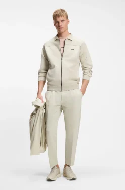 Active tapered-fit trousers in water-repellent stretch fabric