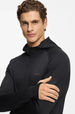 Active Zip-up hoodie with reflective branding