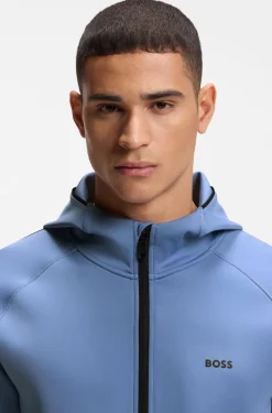 Active Zip-up hoodie with reflective branding