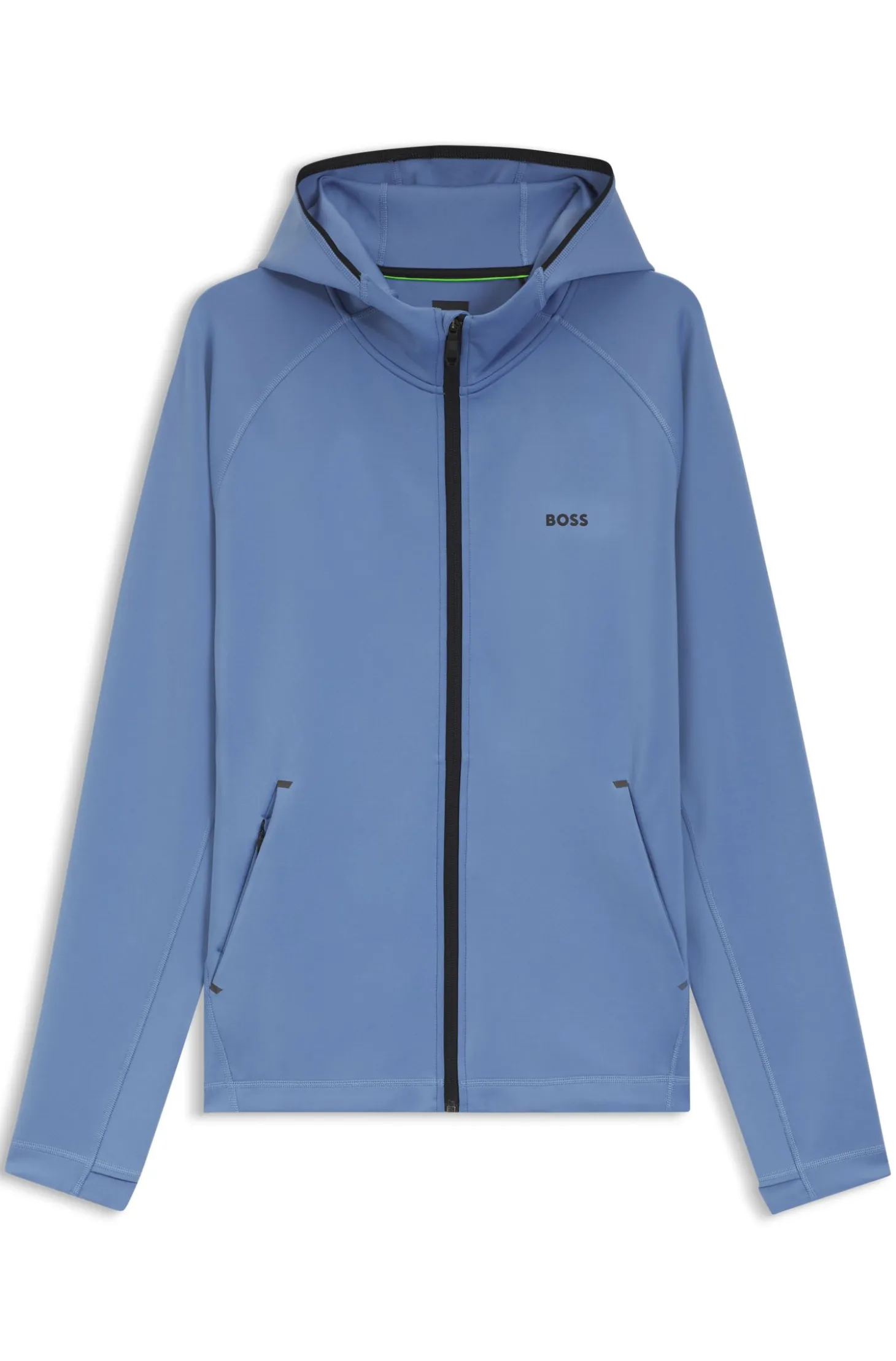 Active Zip-up hoodie with reflective branding