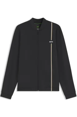 Active zip-up sweatshirt with moisture management