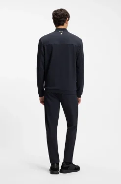 Active zip-up sweatshirt with moisture management