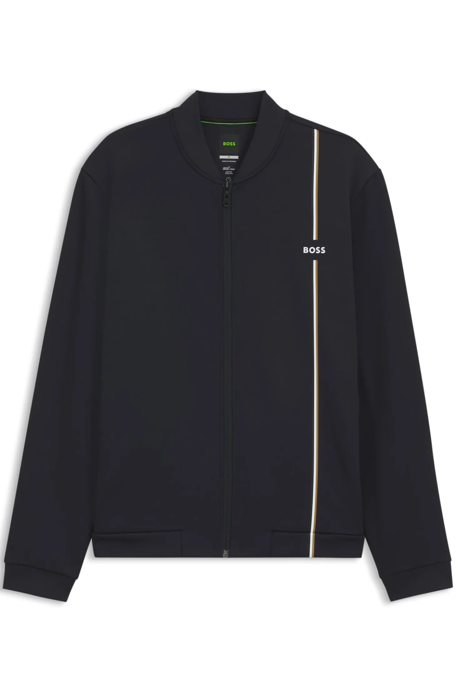 Active zip-up sweatshirt with moisture management