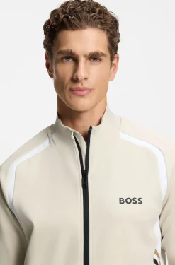 Active Zip-up sweatshirt with temperature-regulating performance