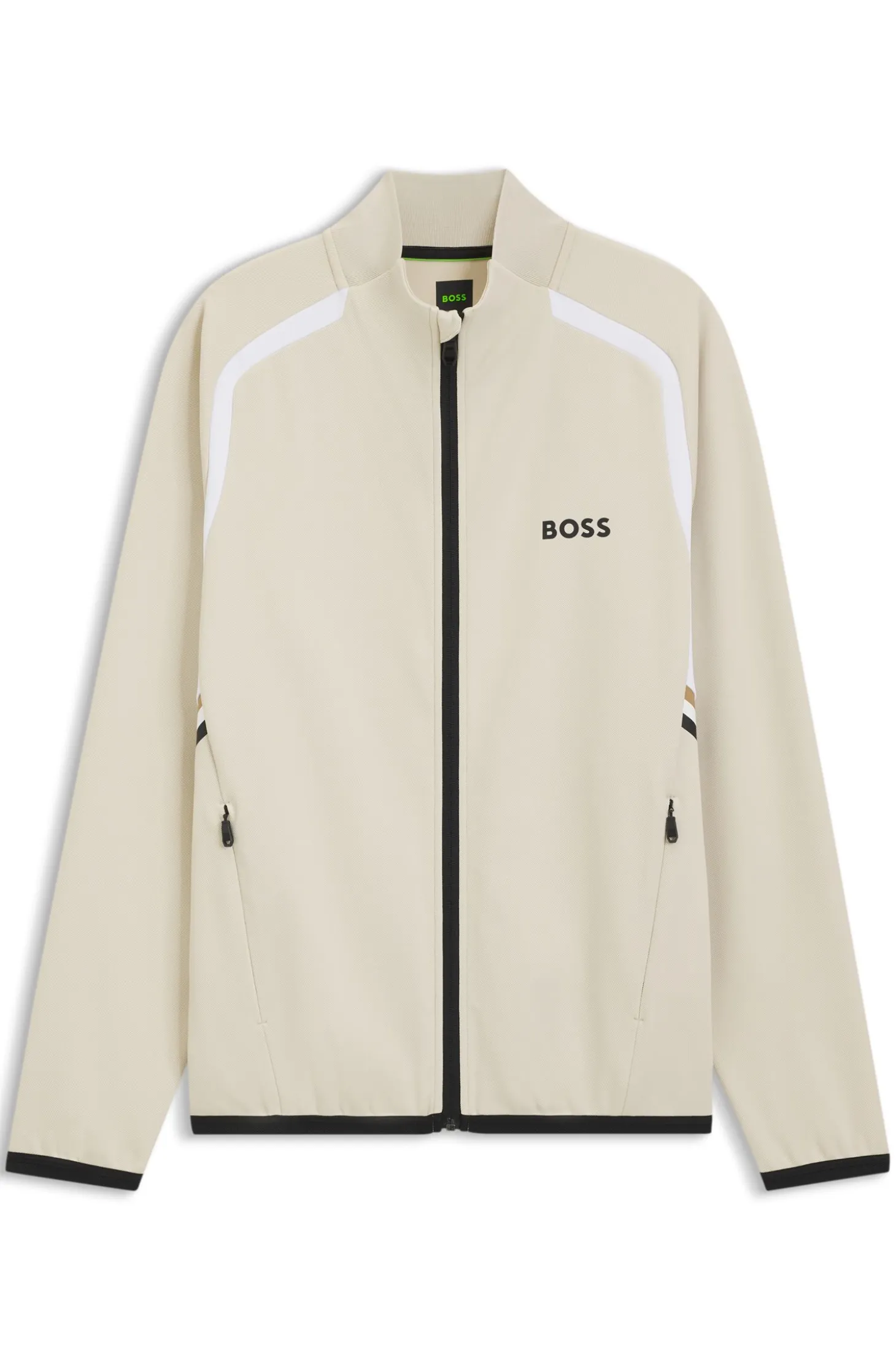 Active Zip-up sweatshirt with temperature-regulating performance