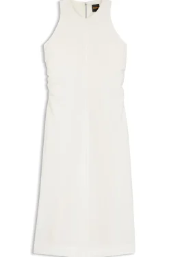 A-line dress with gathered sides