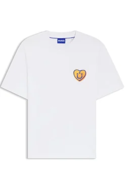 All-gender Cotton-jersey T-shirt with heart logo