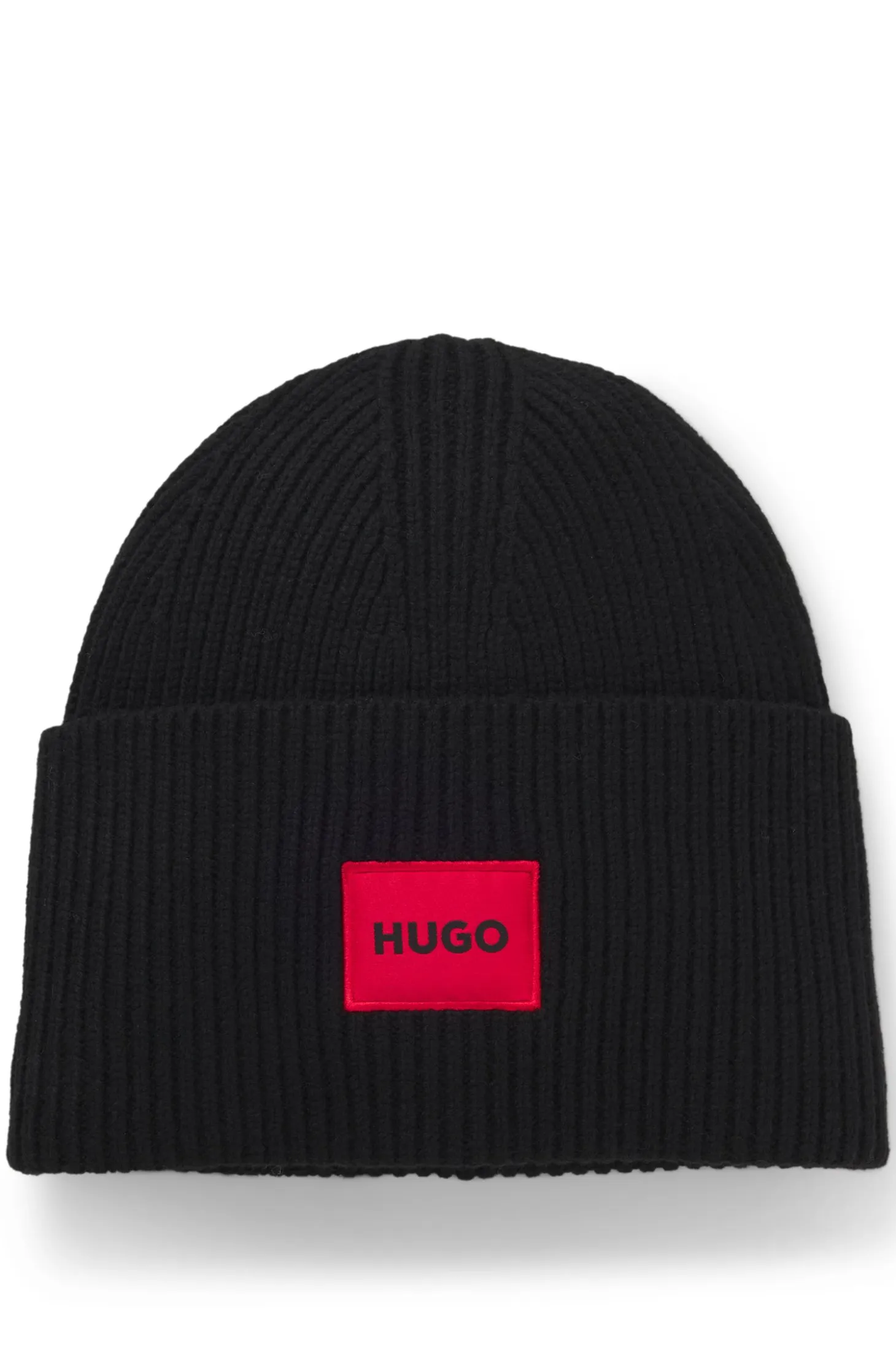 All-gender logo beanie hat in a wool blend