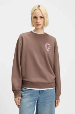 All-gender sweatshirt with Happy HUGO artwork