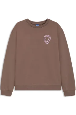 All-gender sweatshirt with Happy HUGO artwork