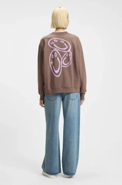 All-gender sweatshirt with Happy HUGO artwork