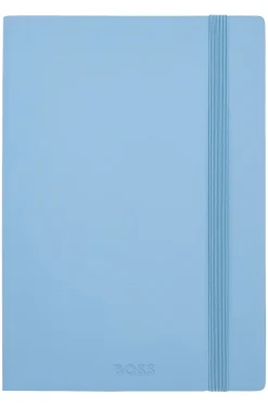 A5 notebook in pastel-blue faux leather