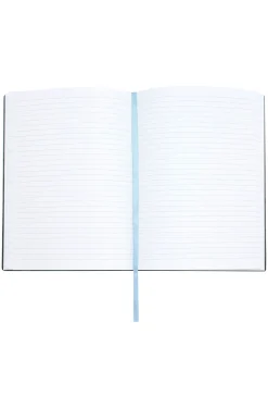 A5 notebook in pastel-blue faux leather