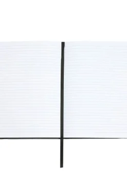 A5 notepad in black faux leather